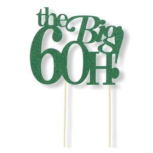 All About Details Green The Big 6OH! Cake Topper
